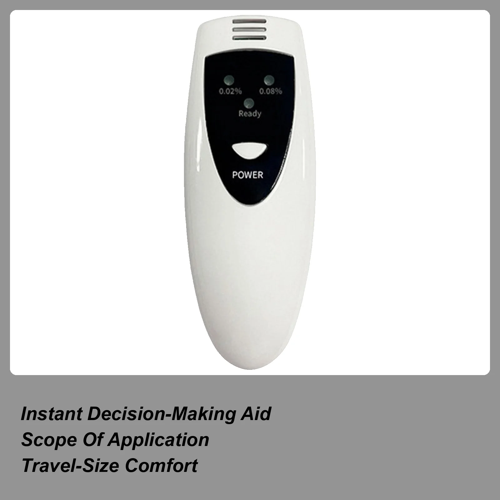 

Алкотестер для тестирования алкоголя, световые индикаторы, тестер алкоголя, профессиональный точный детектор для женщин и мужчин, водителей