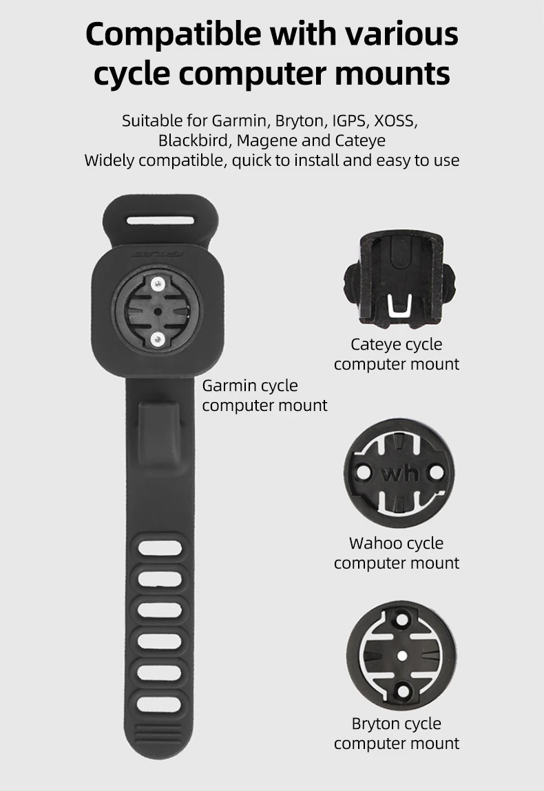 GUB P13 Handy-Fahrradhalterung, sichere Silikon-Halterung für Computer und Smartphone, kompatibel mit Garmin, Bryton, Wahoo – Detail 28