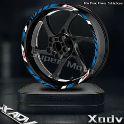 Motorcycle Reflective Wheels Sticker Hub Decals Rim Stripe Decorative Tape Waterproof Accessory For XADV 750 Xadv 750 xadv750