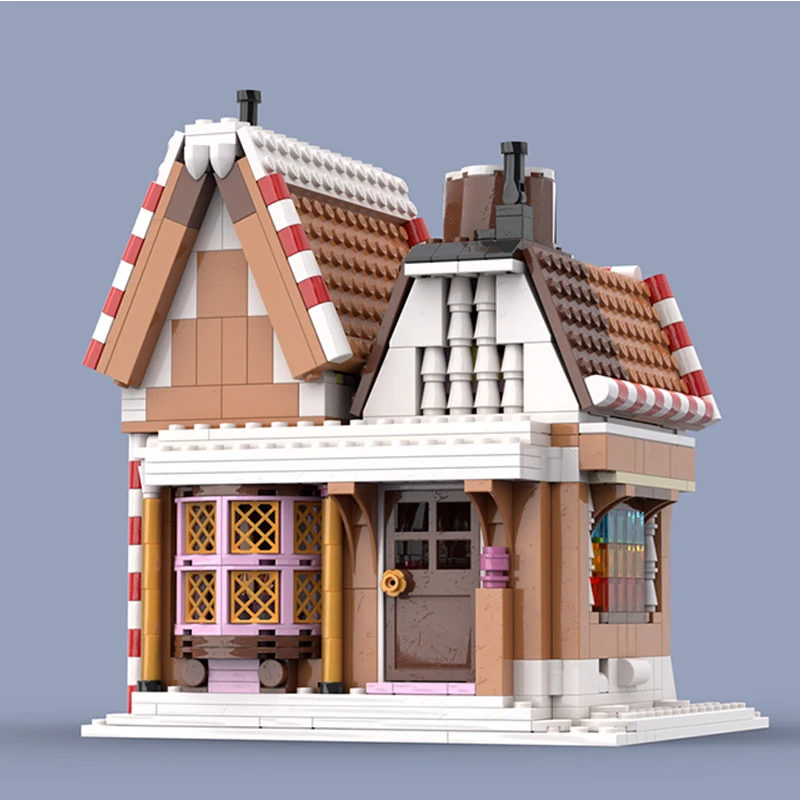 1003 قطعة MOC-241615 عيد الميلاد الزنجبيل منزل نموذج اللبنات الطوب الإبداعي لتقوم بها بنفسك تجميع لعبة الأطفال الصبي هدية عيد الميلاد #2