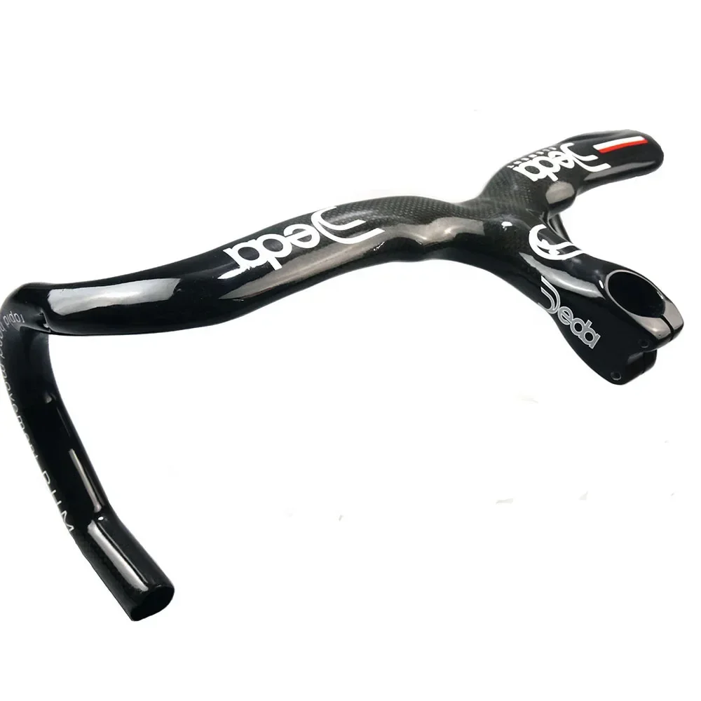 DEDA Full Carbon Fiber Road Bicycle Handlebar Integrated Bent Bar Internal Routing Road Bike Parts