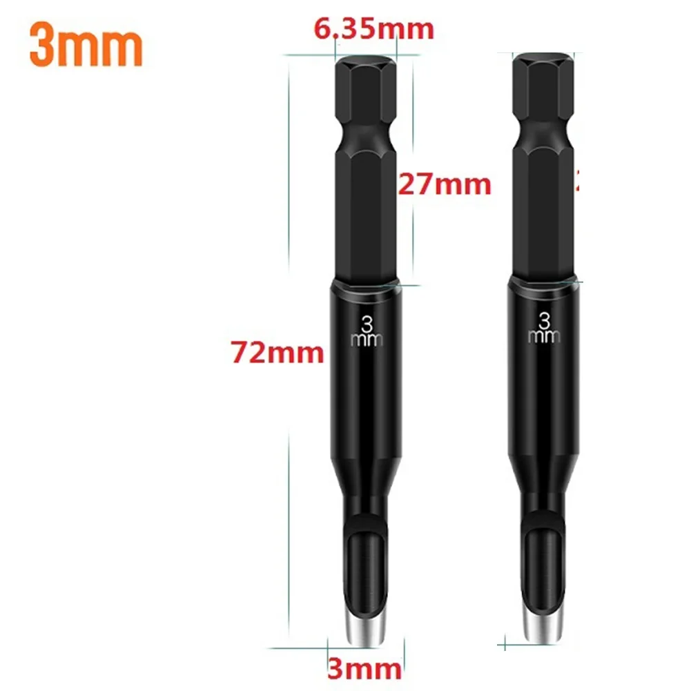 

5/2PCS Hex Shank Adapter Electric Machine Hollow Punch For Drill Cardboard Leather Belt 6.2-6.35 Mm Shank Diameter