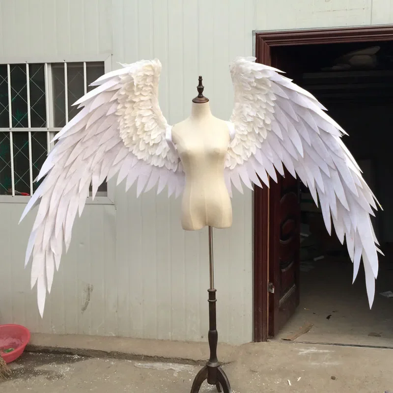 Touch of Nature White Adult Angel Wings White Feather Wing Costume Wings Large Angel Wings for Fairy Goddess Royal Adult Costume