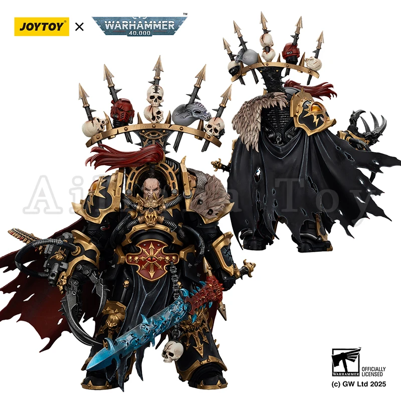 [الطلب المسبق] مجسم JOYTOY 1/18 40K Black Legion Abaddon the Despoiler مع Drach'nyen وTalon of Horus Anime Toy