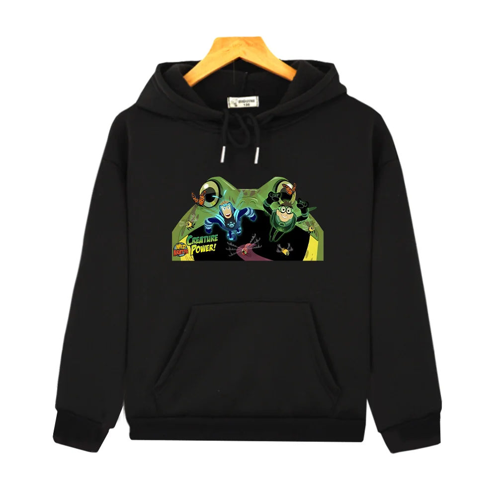 

Толстовка с капюшоном Wild Kratts Creathre Power, забавная толстовка с мультяшным принтом насекомых, детская одежда, крутой пуловер для мальчиков, ветрозащитный Sudaderas