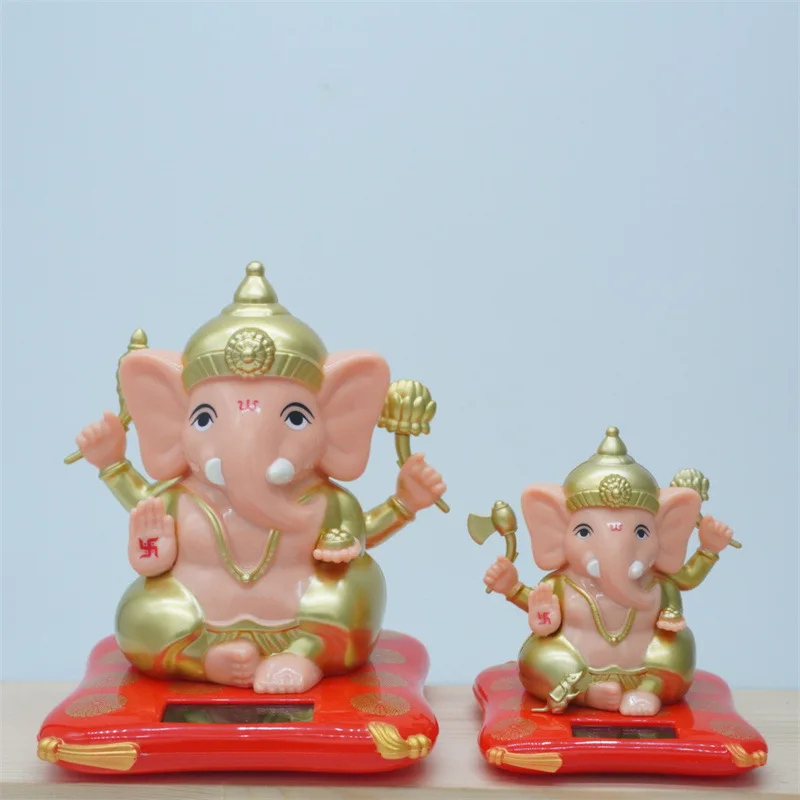 Solar Elephant Nose God of Wealth Decoration Creative Decoration in Indian Southeast Asian Style