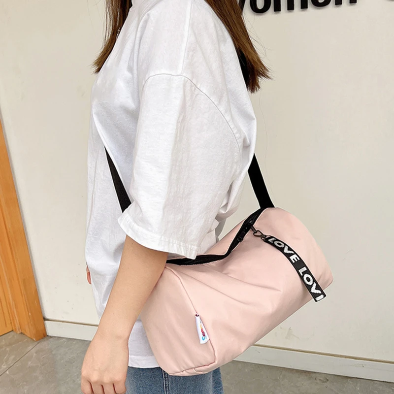 المرأة حقيبة قاعة رياضة مقاوم للماء حقيبة تدريب اللياقة البدنية في الهواء الطلق السفر حقيبة ظهر قطنية الرجال الرياضة السباحة أكياس خفيفة اليوغا رياضة الرياضة على ظهره #1