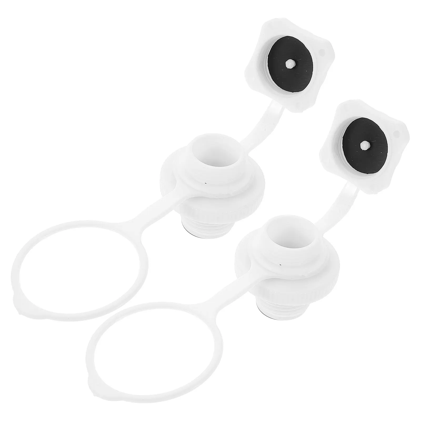 

2 Pcs Valve Accessories Kayak Accessory Inflatable Cover Air Connector Valves Gas Nozzle