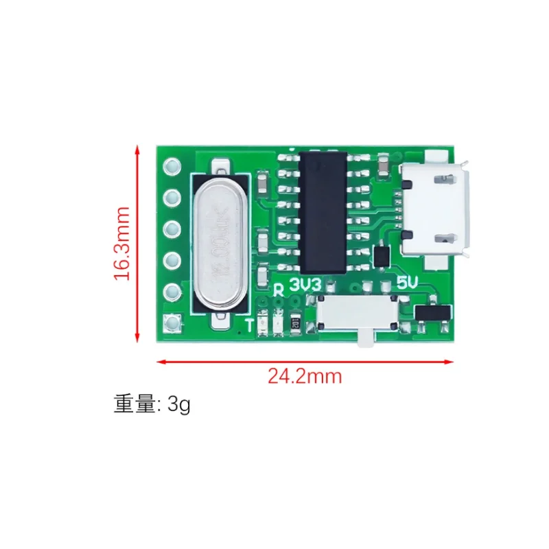 Convertitore da USB a TT modulo Micro UCH interruttore V interruttore 5V per Downpro Mini 1 pz
