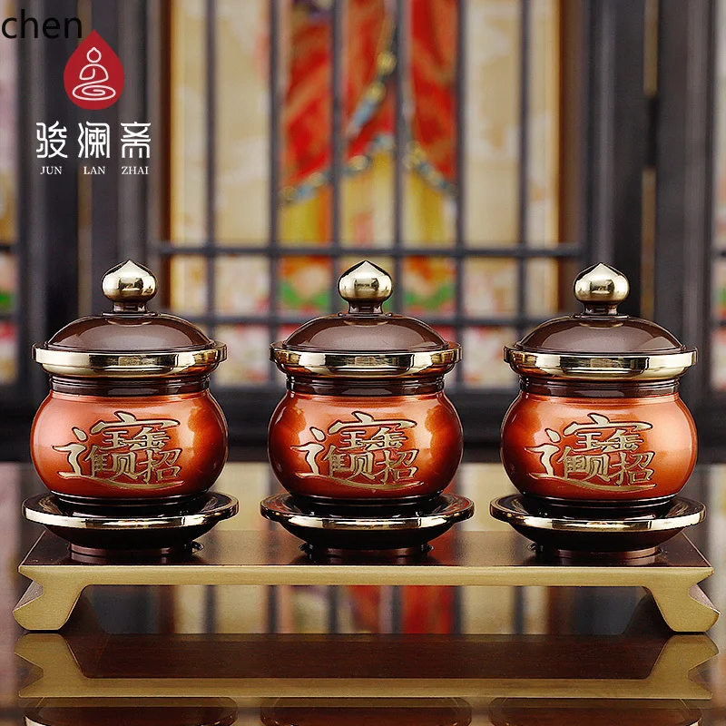 r5.20 Supplies Daquan Household Vase Cup Incense Burner God of Wealth Supply Lamp
