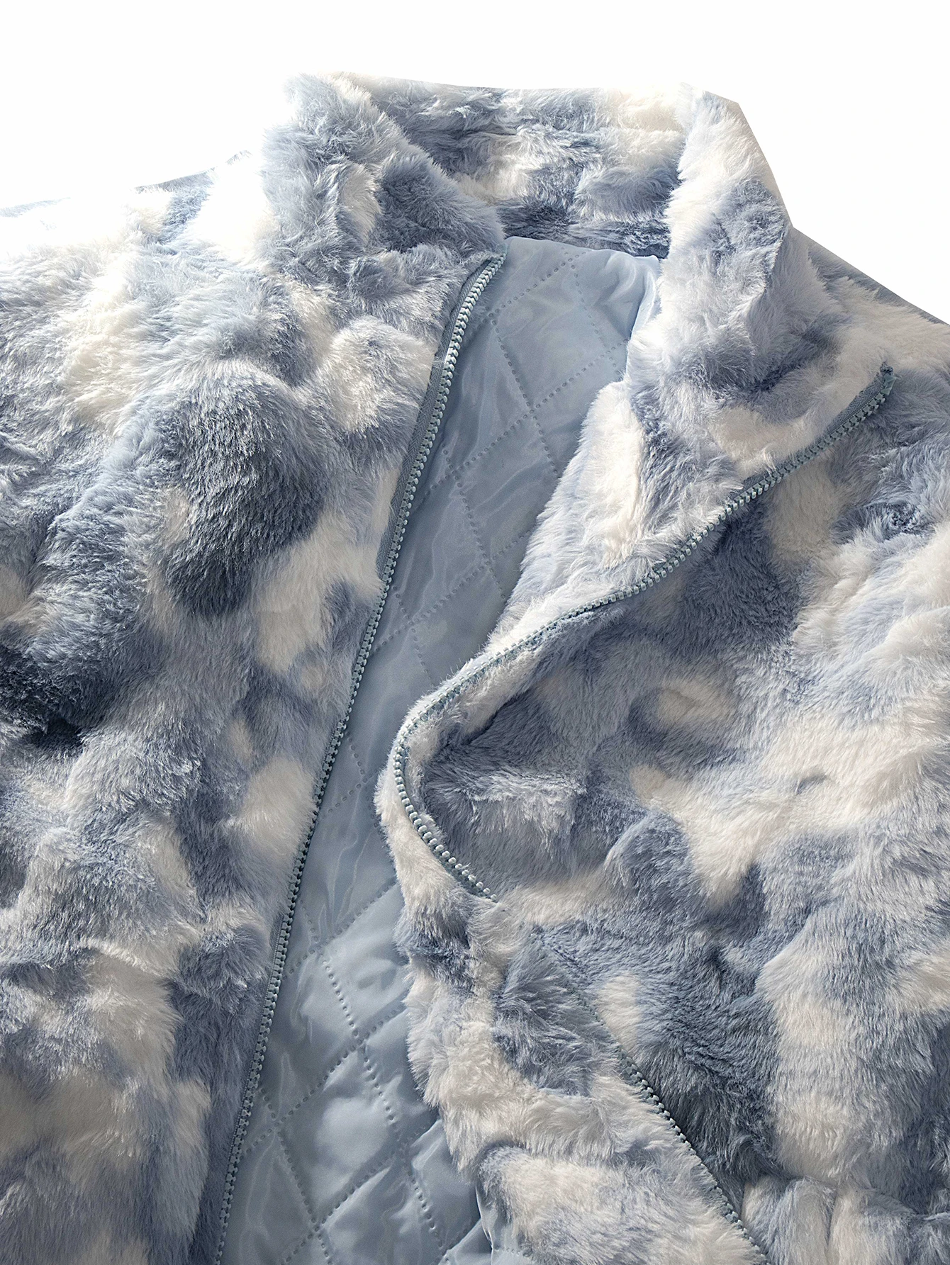 

Women's Fashion Woolen Jacket, Autumn & Winter Warm Coat, Zipper Design, Long Sleeve, Stand Collar, Casual Outerwear