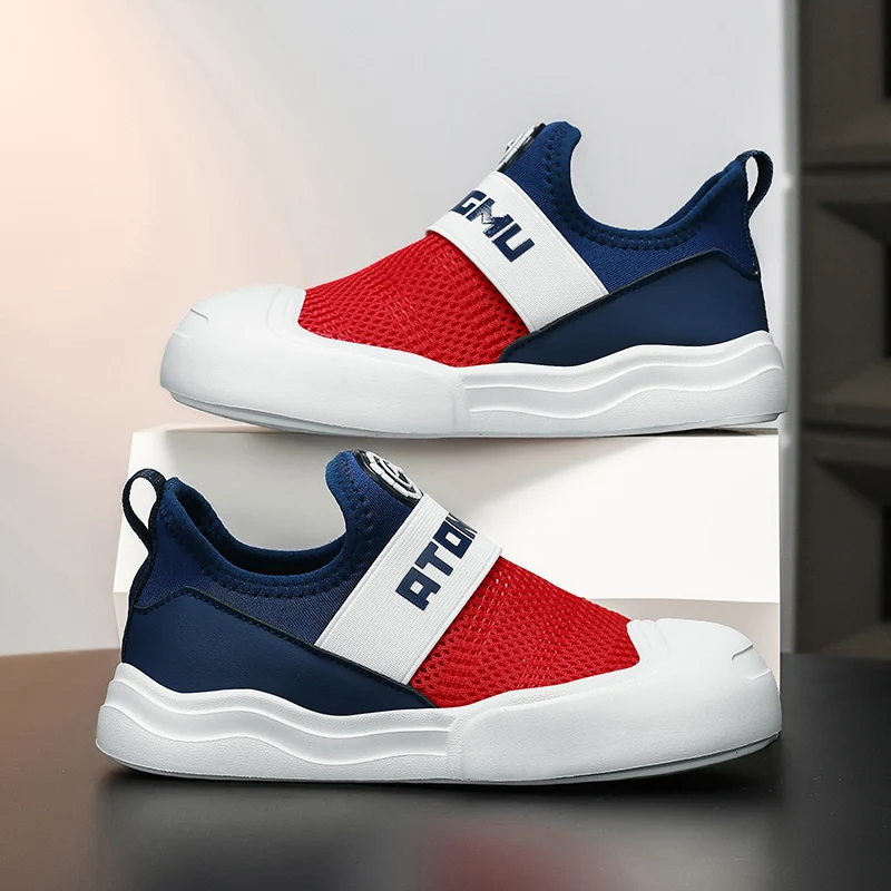 

Casual Sports Shoes for Children Breathable Mesh Sneakers Kids Comfortable Slip On Shoes Lightweight Running Shoes