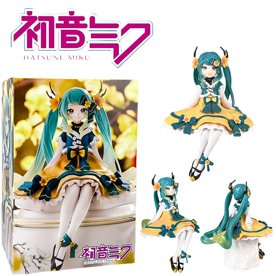 Hatsune Miku Anime Figure Toys Flower Fairy Collection  Action Figurine Model Dolls Birthdays Gifts Kids
