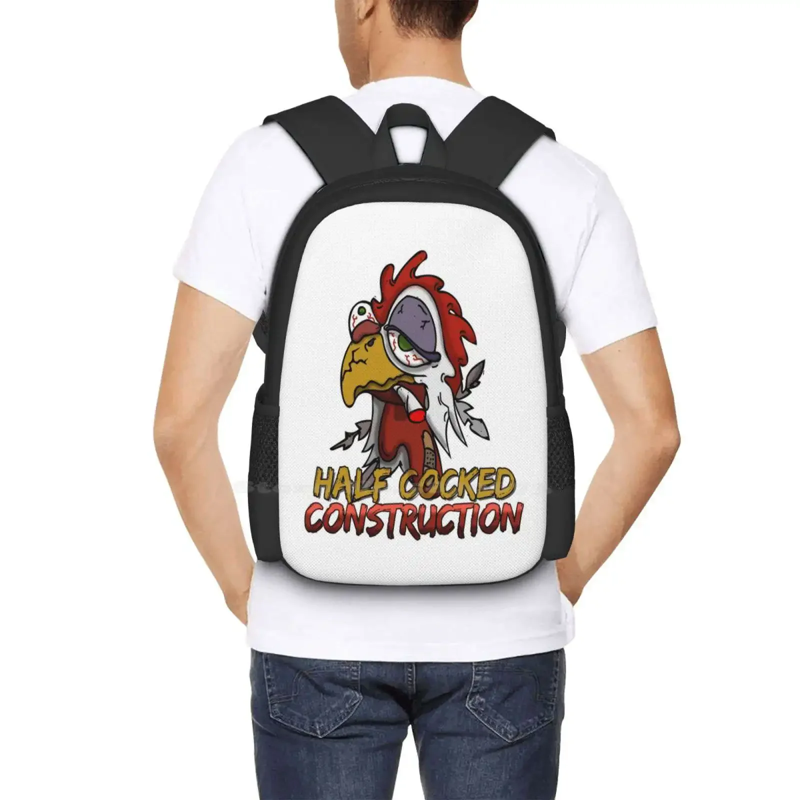 شركة البناء نصف كوكيد رائجة البيع حقيبة مدرسية على ظهره حقائب الموضة نصف كوك شركة البناء عامل القبعة الصلبة #6