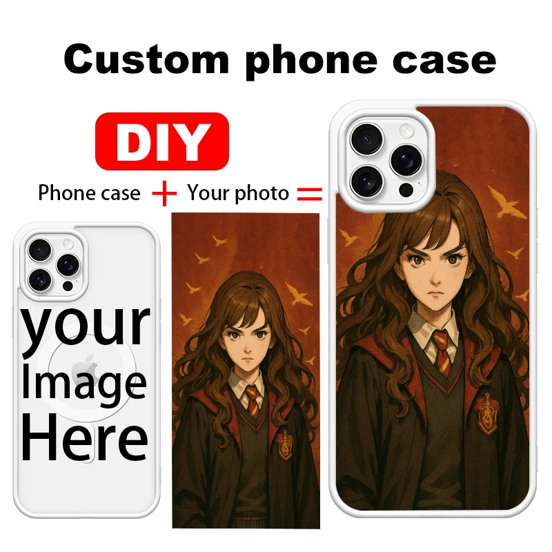 

Настраиваемый матовый акриловый чехол для телефона с магнитным узором для iPhone 16, 15, 14, 13, 12, 11, Pro, Max и XS | Аниме-стиль