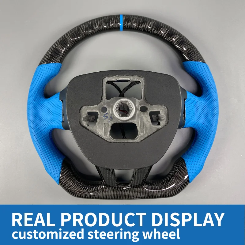 フォード フォーカス MK3 ST RS ST-Line アクティブ カスタム レザー カーボンファイバー ステアリングホイール インテリア アクセサリー