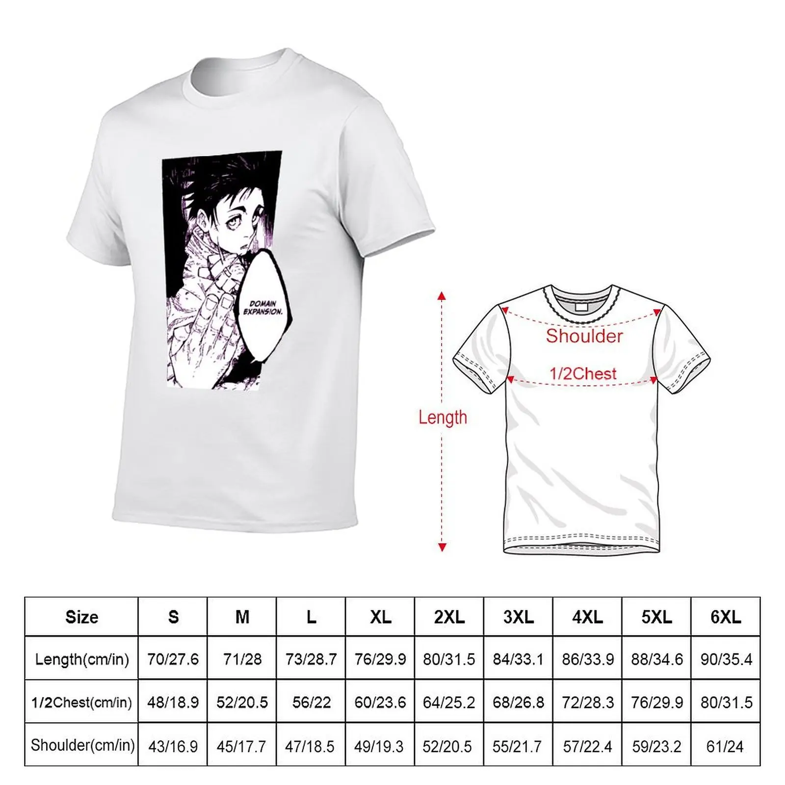 Yuta - Domain Expansion T-Shirt Short sleeve tee man t shirt mens white t shirts