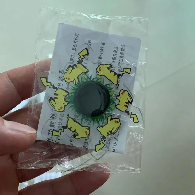 Pikachus Anime Laufen Fidget Spinner Cartoon Periphere Figur Spinner Drehen Anti-Stress Dynamische Relief Spielzeug Kinder Geschenke