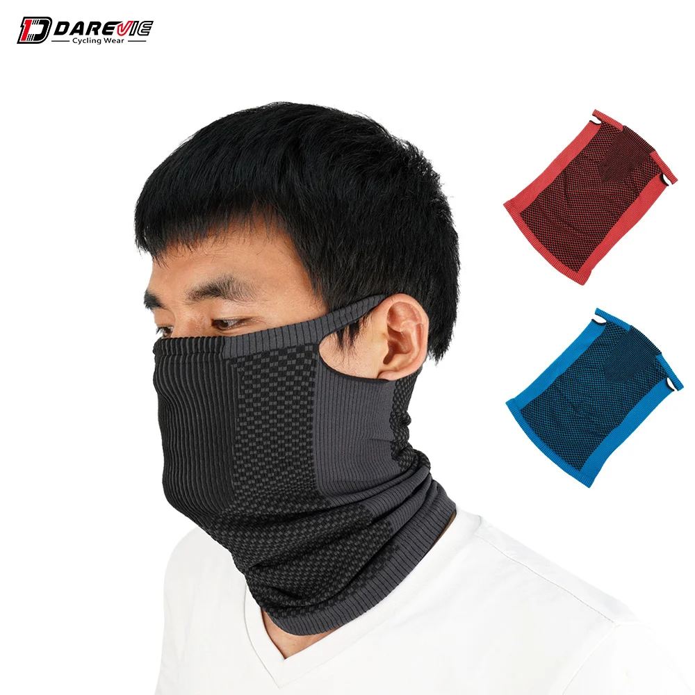 DAREVIE Cycling Face Mask Soft Dust-proof Masks Breathable Half Mask Protect Face Neck Men Women Cycling Running Sports Mask