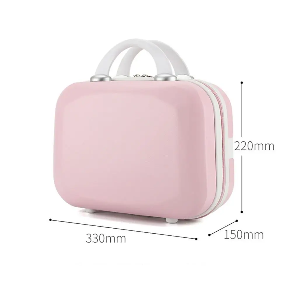 Portable Light Mini Travel Suitcase Cosmetic Box Large Capacity Hand Luggage Organizer Case Small Boarding Case 14 inch 2024 New