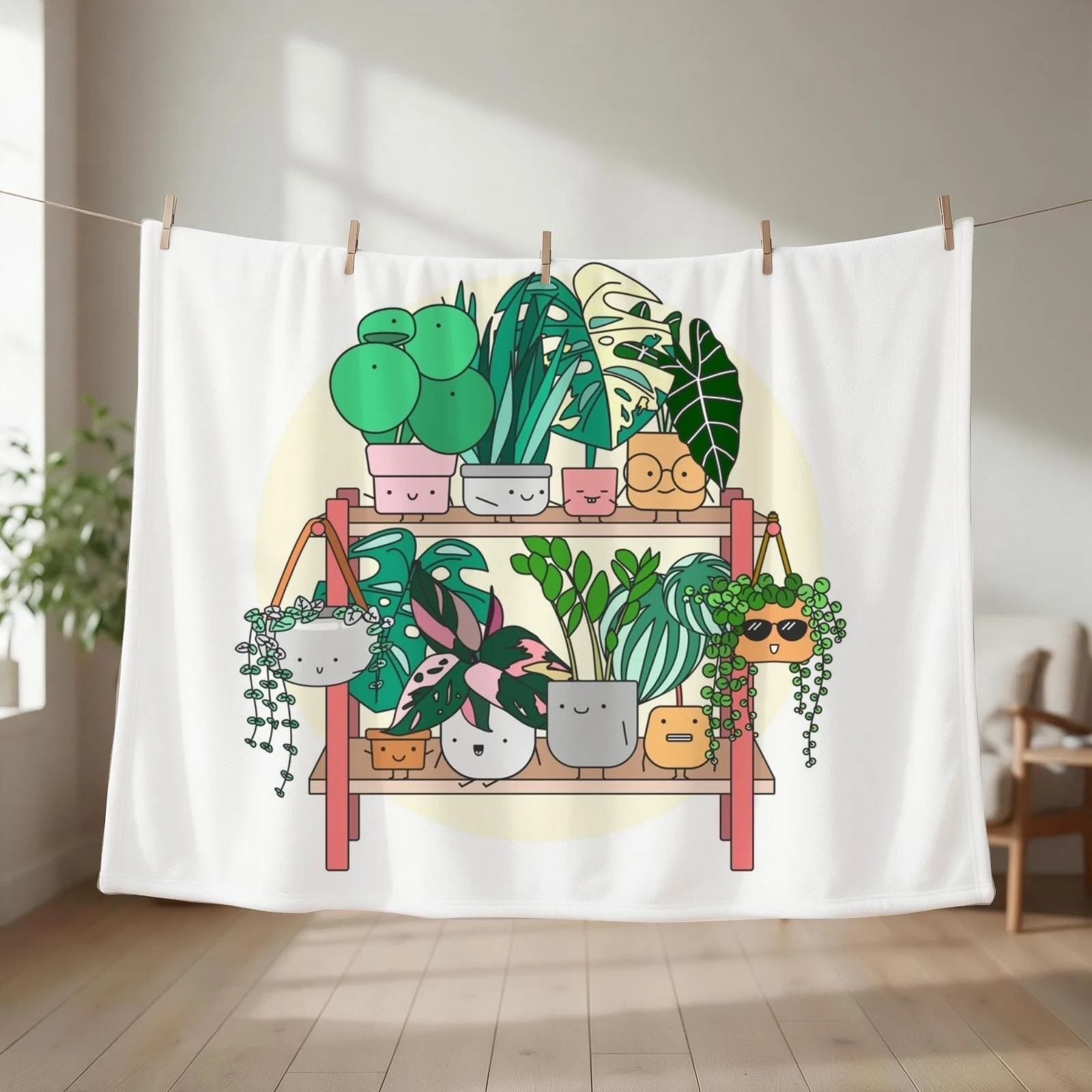 Little Plant Stand of Joy Throw Blanket Loose Shaggy Luxury Thicken Kid'S Blankets