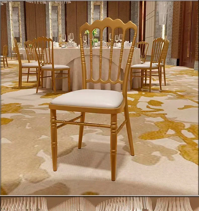 Wedding bamboo chair hotel banquet golden castle chair wedding outdoor lawn stool