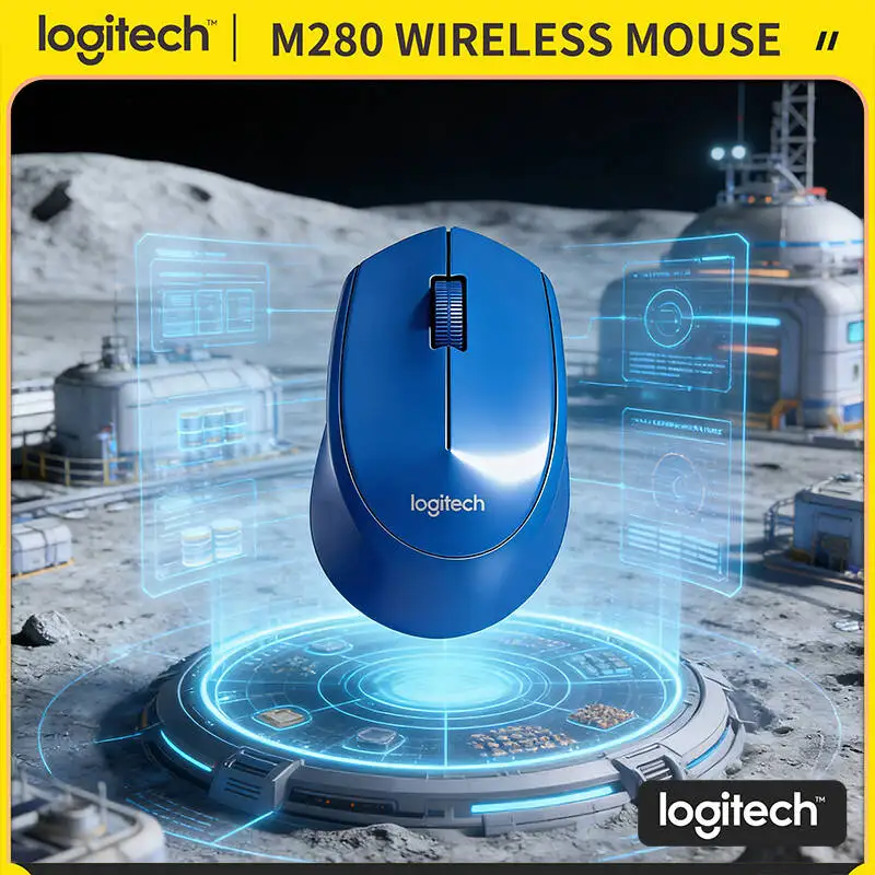 

Беспроводная мышь Logitech M280, 18 месяцев автономной работы, 1000 DPI, дальность 10 м, эргономичный дизайн для настольных ПК, ноутбуков и офиса