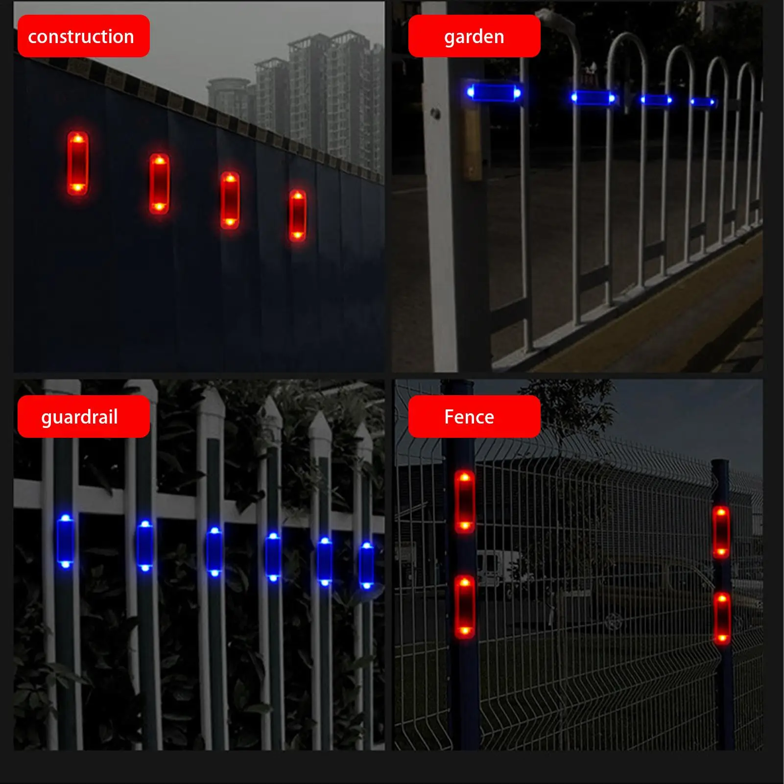 Adhesive LED Cycling Warning Rear Light with Vibration Sensor Bike Tail Light Safety Lamp for Road Bicycle Night Signal Light