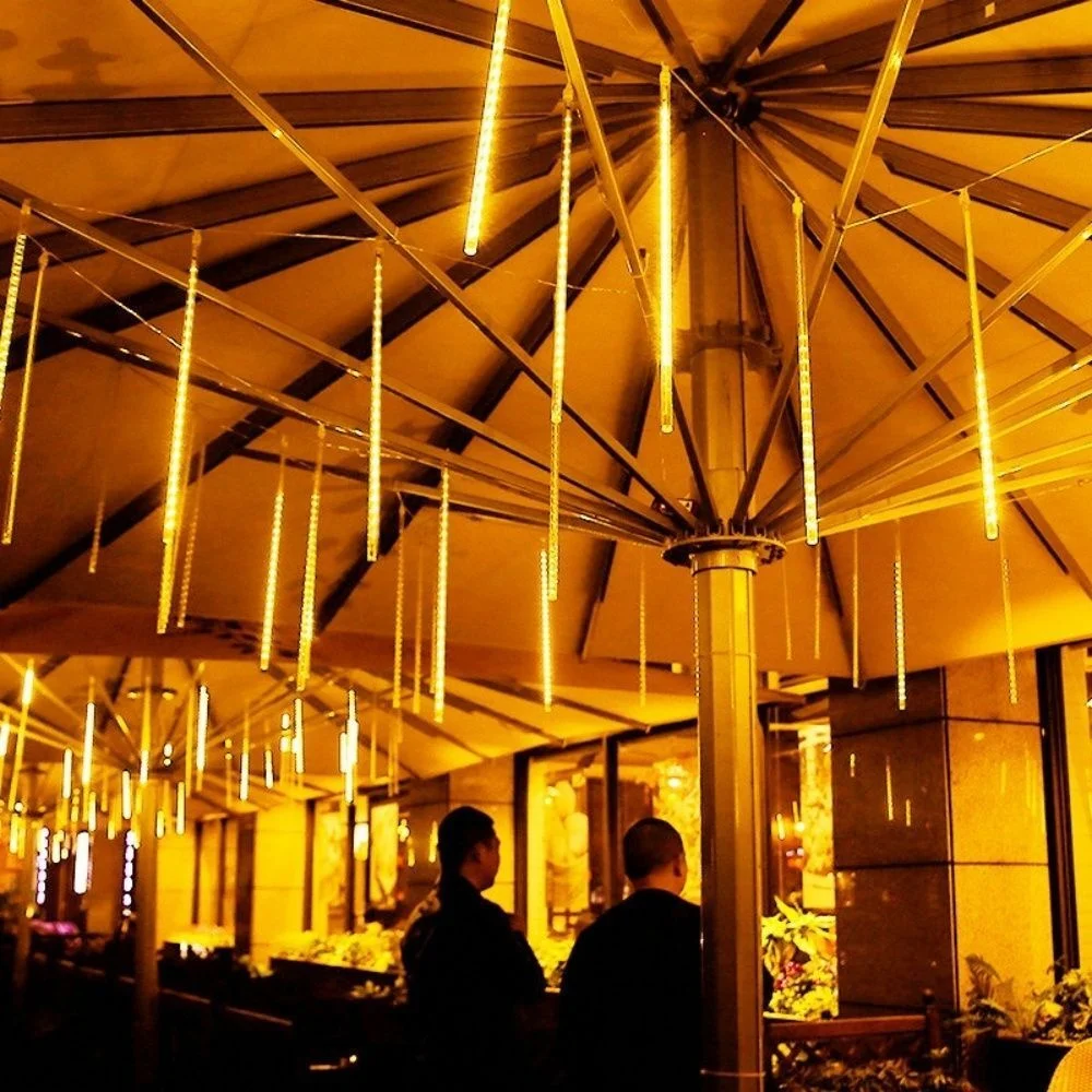 30 سنتيمتر النيزك دش المطر سلسلة أضواء AA بطارية LED أضواء الشارع زينة عيد الميلاد للمنزل في الهواء الطلق الزفاف 2026 السنة الجديدة