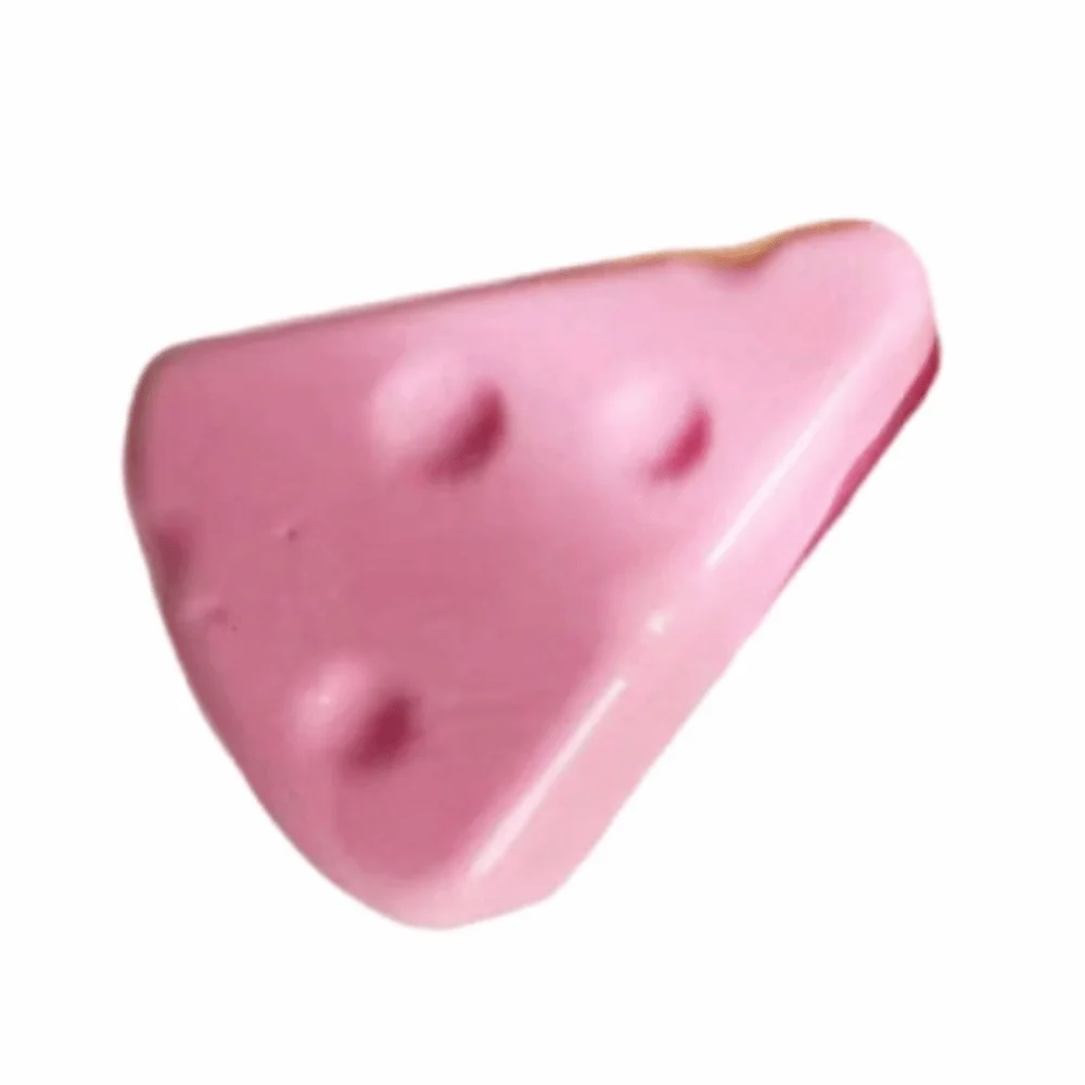 Triangle Cheese Squeezed Cube Realistic Super Soft Slow Rebound Fidget Hand Relax Comfortable Cheese Stress Ball