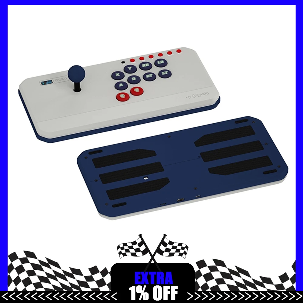 

DOIO KBGM-H08D Mechanical Keyboard VLX Aluminum Alloy Rocker Arcade Fighting Gamer Keyboard HITBOX For PS5 Switch PC Steam NS2