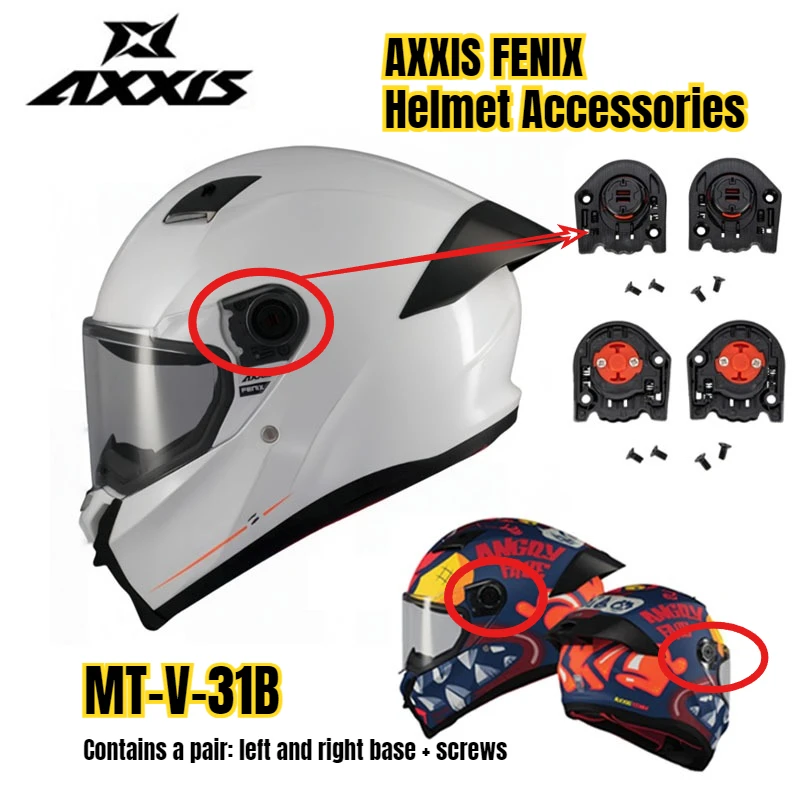 for AXXIS Helmet Replacement Accessories Lens Base Kit for AXXIX FENIX Special Base MT-V-31B Lens Base Accesorios Para Moto