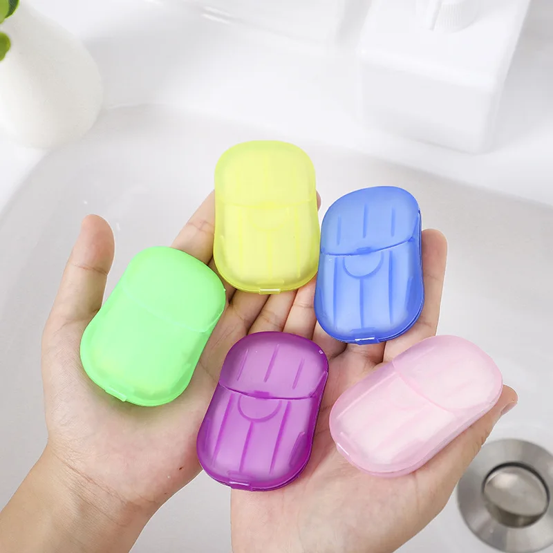 Disposable Soap Paper for Outdoor Travel Camping, Hiking Tools, Wash Clean Hands, Health Care, Camping Equipment, 5 Box