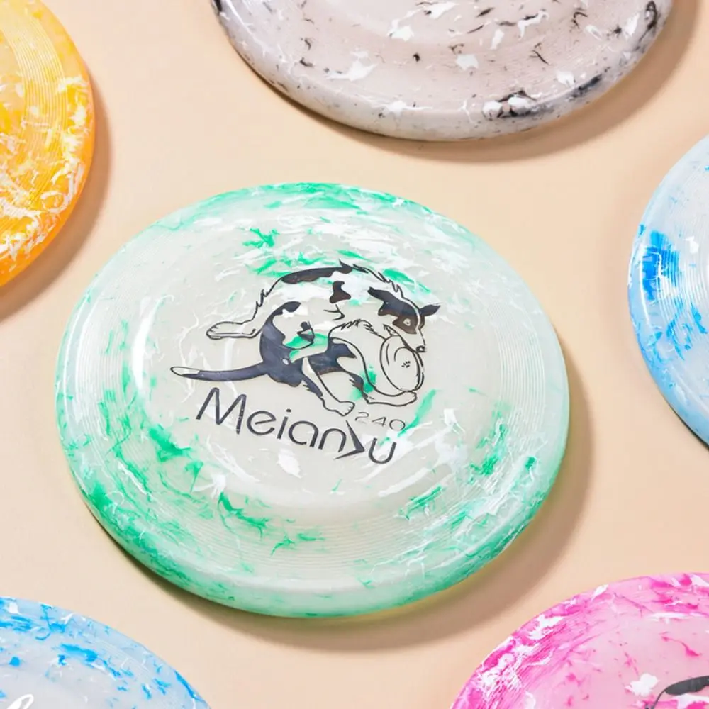 الحيوانات الأليفة في الهواء الطلق التدريب 24 سنتيمتر الكلب تحلق القرص لدغة مقاومة الملونة الكلب التفاعلية بولي ايثيلين لينة الكلب رمي نوع تخفيف الملل