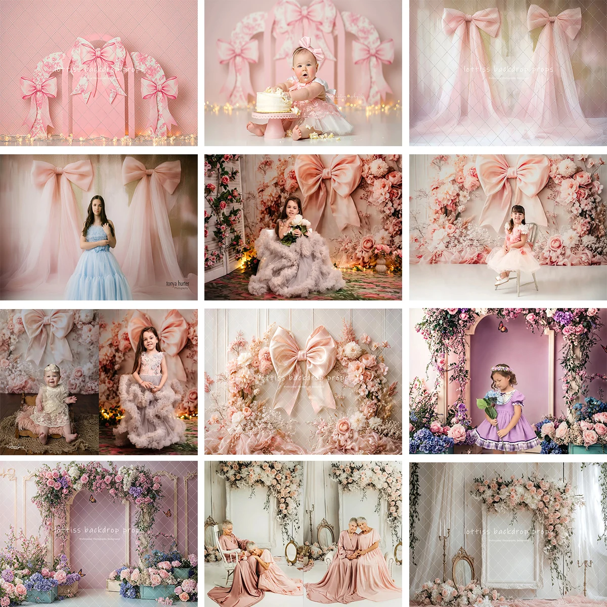 rosa-bowknots-floral-parede-cenarios-criancas-gravidas-fotografia-crianca-adulto-photocall-aderecos-rosa-flor-classico-fundos-de-parede