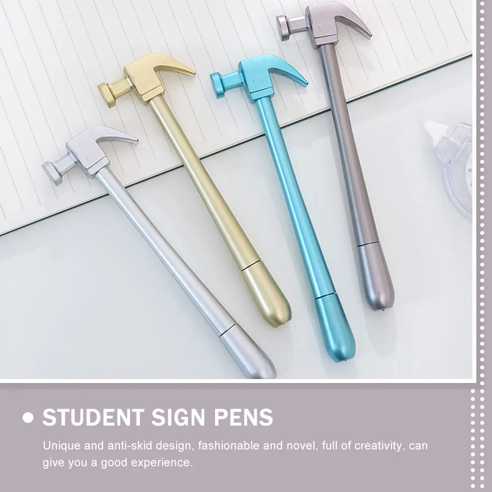 

Набор из 8 креативных гелевых ручек с тонким наконечником 0,5 мм, дизайном в виде молотка и противоскользящим захватом для школы, учебы и заметок – незаменимый комплект