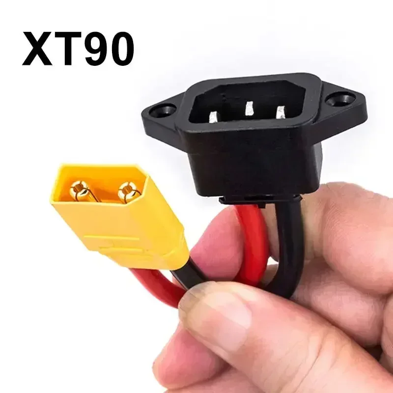 C14 3pin  to XT60/XT90 Male Female Power Socket XT60 XT90 Battery Car Charging Wire Connector New Energy E-bike Charging Cable