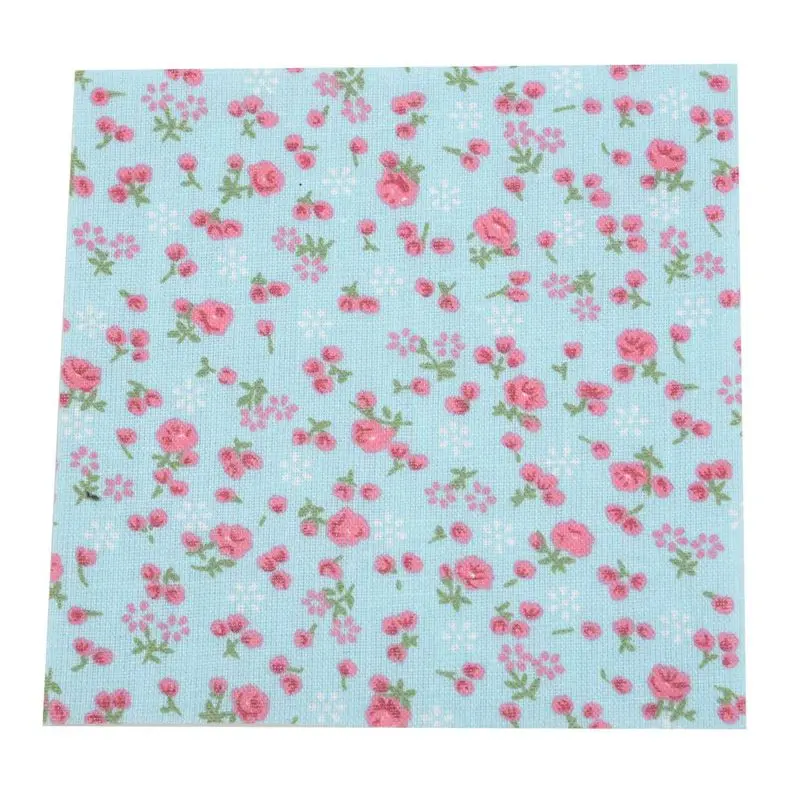 Stable- 500Pcs 10X10cm Square Floral Cotton Fabric Patchwork Cloth for DIY Craft Sewing