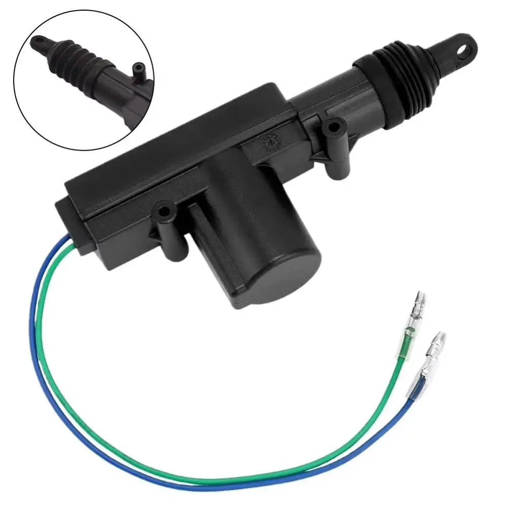 12V Heavy Duty Car Locking System Actuator 2 Wire Universal Central Door Lock Motor Durable Black Locking System