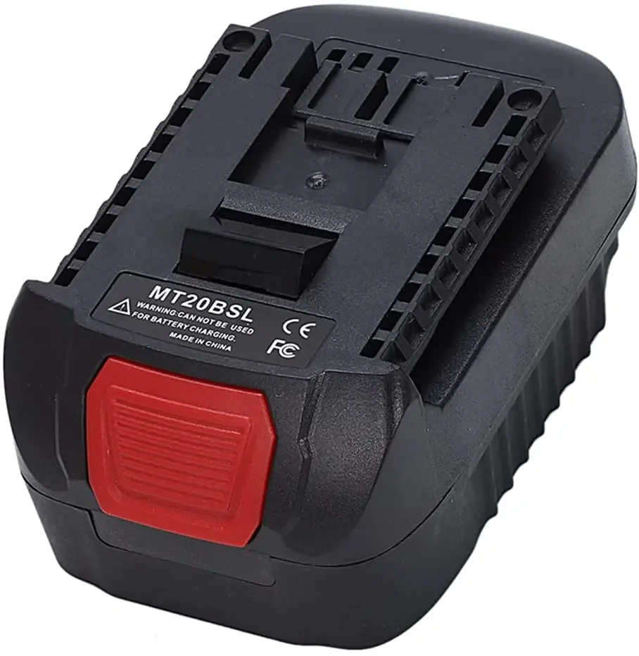 Makita 20V Max Li-ion pil için MT20BSL pil adaptörü dönüştürücü kullanılan Bosch 18V elektrikli alet pil paketi lityum pil için dönüştürmek