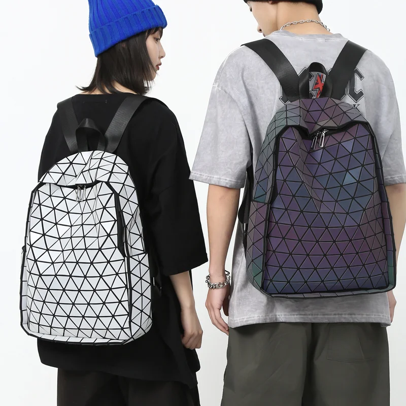 VC Fashion Colorful Reflective Backpack Unisex Luxury Designer Women's Trend School for Girls Laptop