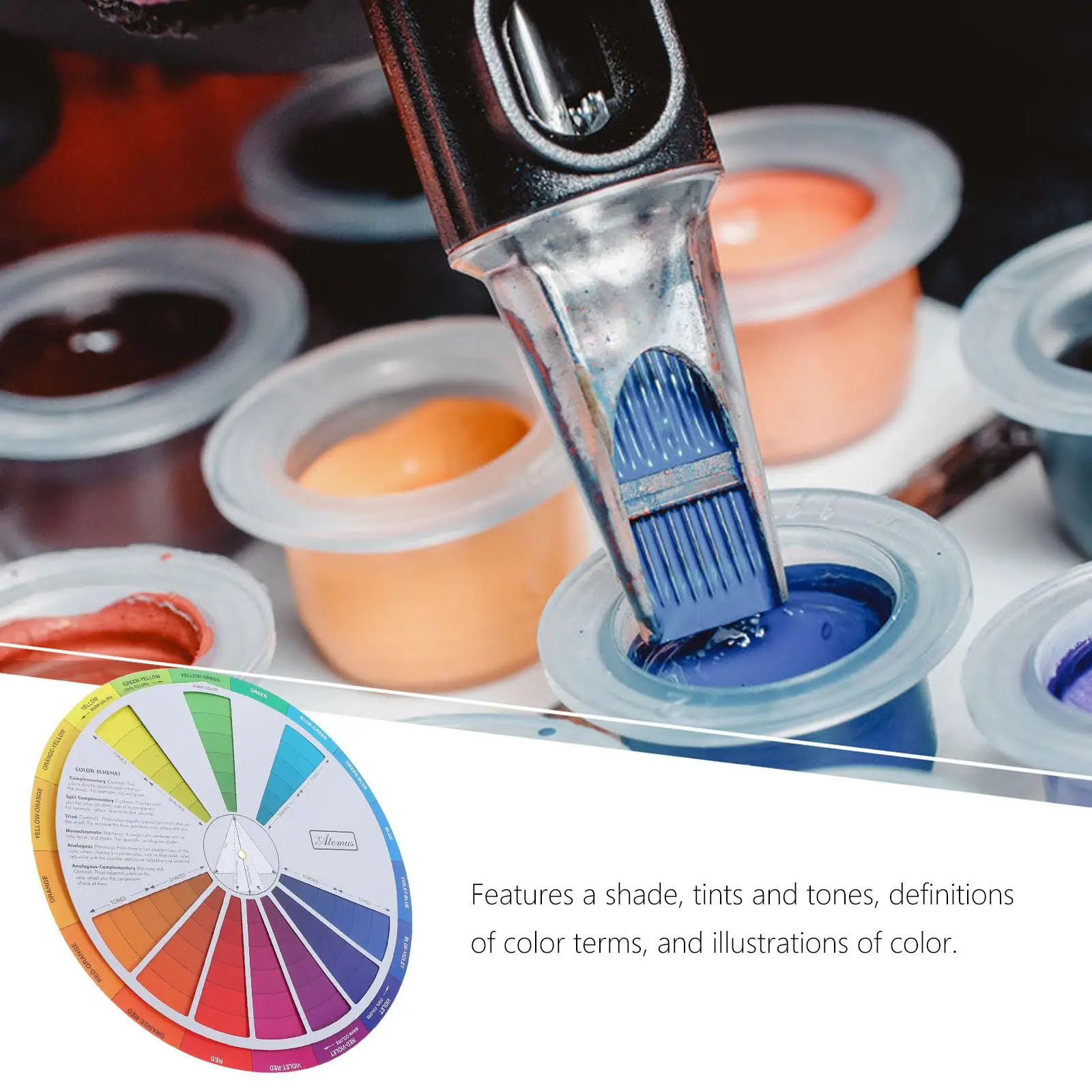 Wheel Color Colour Guide Mixing Chart Rgb Board Makeup Learningcircleblendingmixed Paintingbasic Artist Tool Chromatic Paper