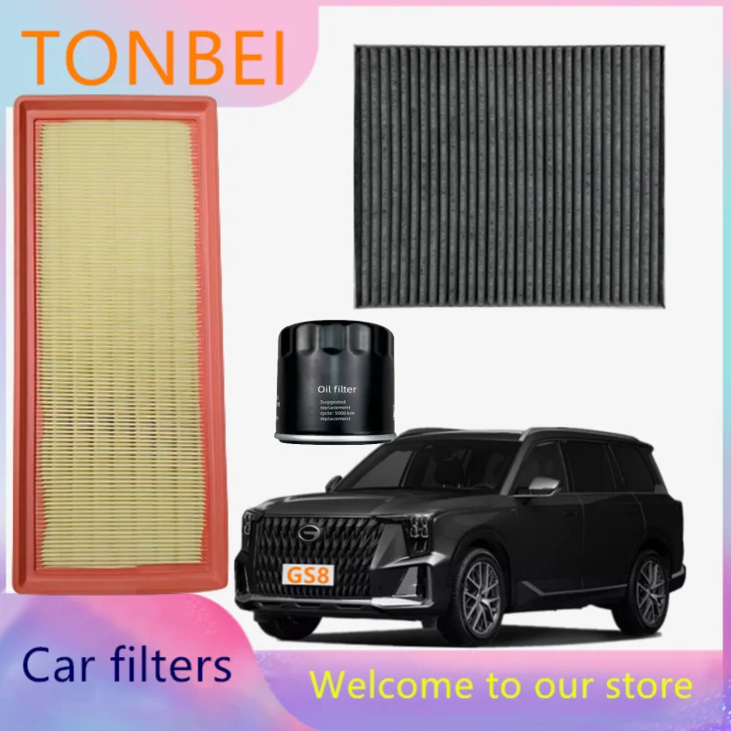 3pcs/2pcs//Oil Filter/Cabin Air Filter/Air Cleaner For Gac Gs8 2.0t 1.8t 2nd Generation 2021 2022 2023 2024 Trumpchi Auto Parts