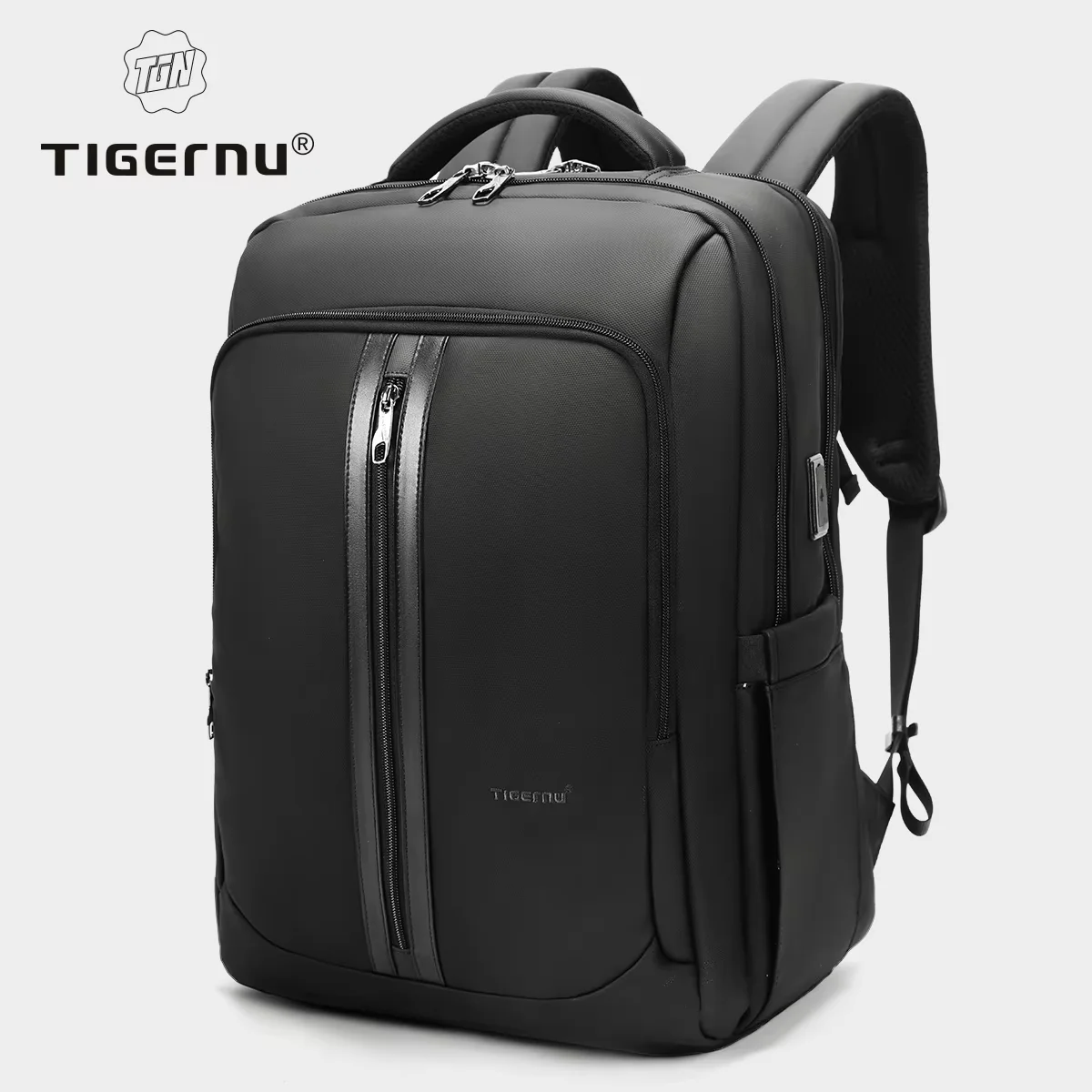 Tigernu новый 15,6 17-дюймовый рюкзак для ноутбука большой емкости с противоударным покрытием для работы, деловой модный тренд 2024, рюкзак, лучший подарок