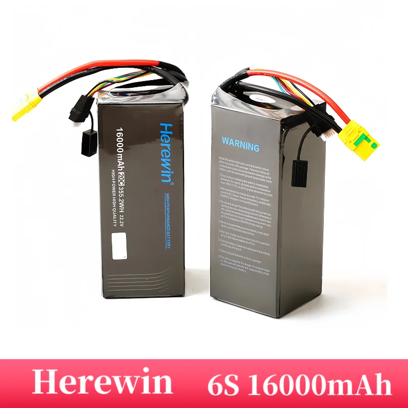 Herewin 6s 16000mAh 22000mAh Battery 22.2v 20C shaft battery Agricultural plant protection UAV battery