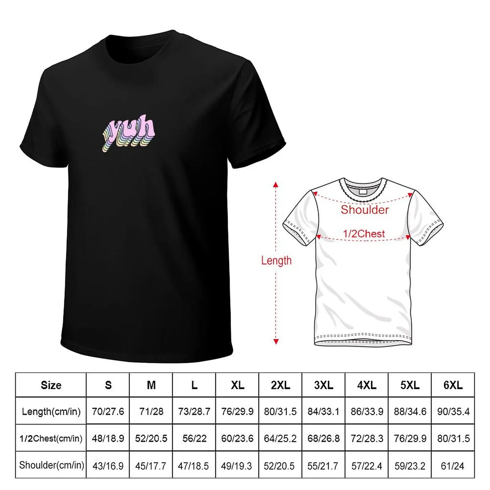Yuh T-Shirt Stain Resistant Casual Tee