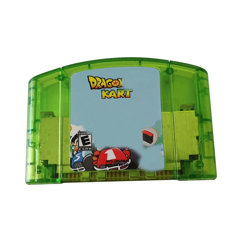 

Dragon CART N64 Video Gamess Game Cartridge - 64 bit USA Version Video Game Cartridge Transparent Green Shell English Language