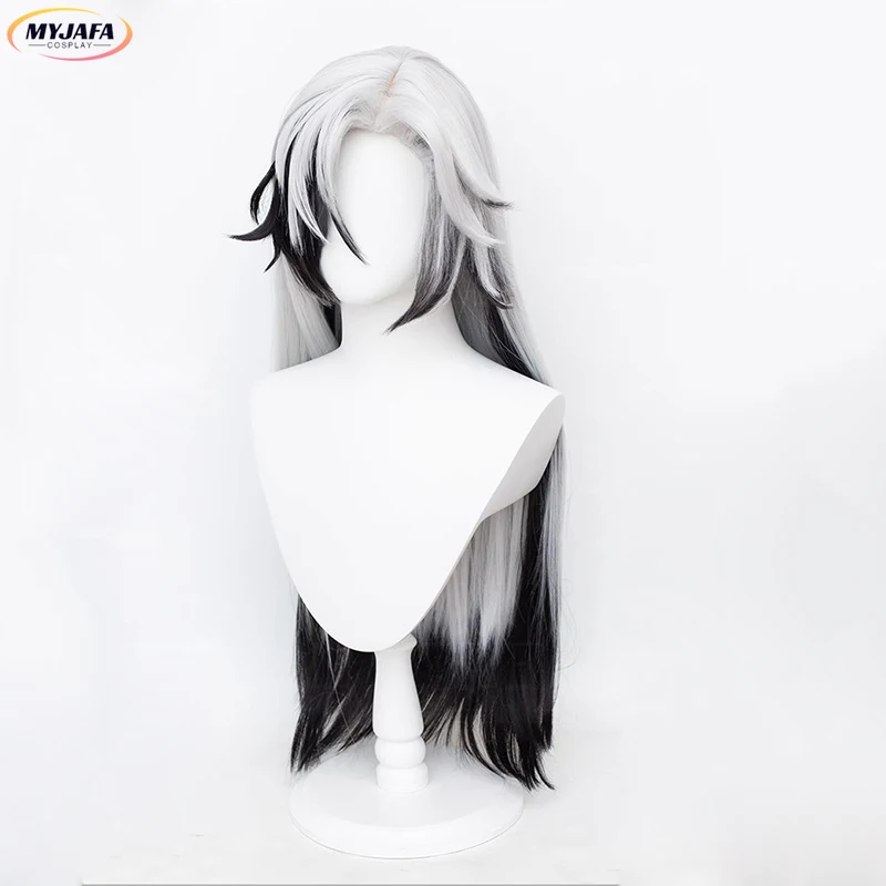 

High Quality Boothill Cosplay Wig Anime HSR Boothill Silver White Black Long Heat Resistant Synthetic Hair Anime Wigs + Wig Cap