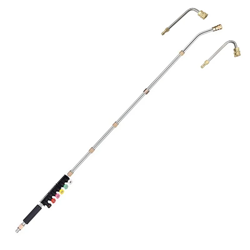 4000Psi Pressure Washer Extension Wand Kit With Spray Nozzle Power Washer Spray For Roof Cleaning Car Wash Durable Easy To Use