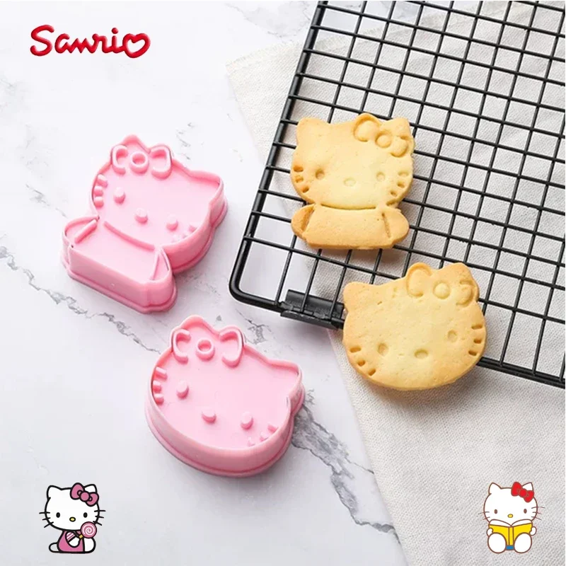 Sanrio Anime Hello Kitty Fruit Mold Biscuit Food Kitchen Utensils Kawaii Girl Heart Utensils Kawaii Girl Heart Birthday Gift